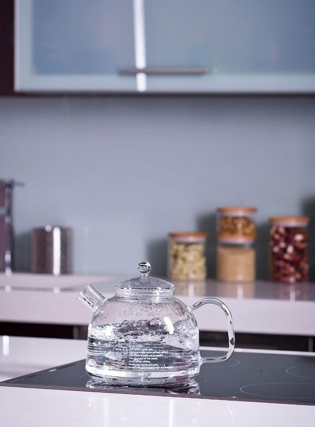 Thumbnail: Trendglas 111007 Borosilicate Glass Water Kettle with Glass Lid