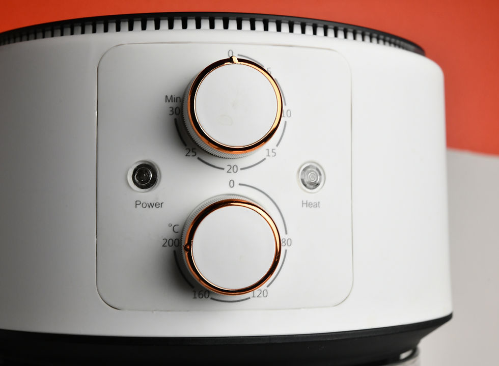 Thumbnail: Lux Kitchen MS-0561 Air Fryer Glass Tub Compartment Luxury 1300W 5.5L  Lux Kitch