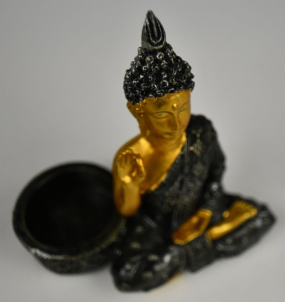 Thumbnail: Buddha Meditating Figure with candel holder 4cm