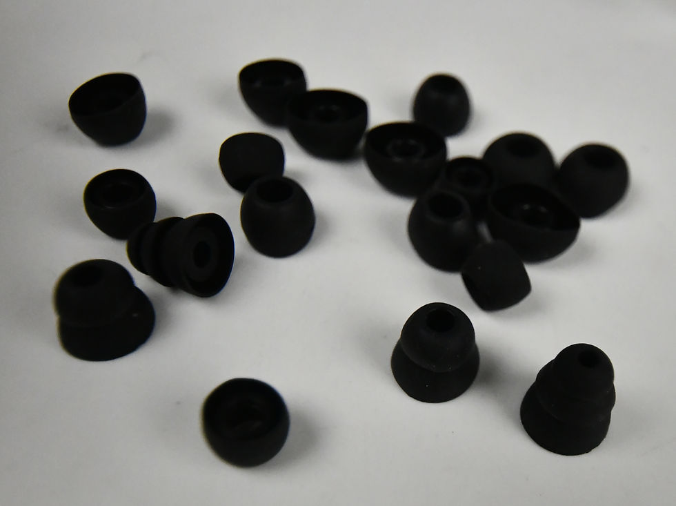 Thumbnail: EarBuds Ear Tips For Earphones Plugs (Small, Medium, Large) Set of 18 Silicone