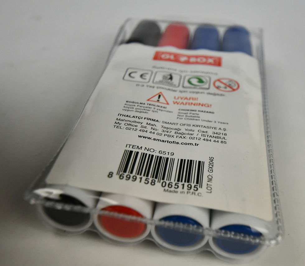 Thumbnail: GloBox 6519 Whiteboard Pen 4 Blister Pack 6519