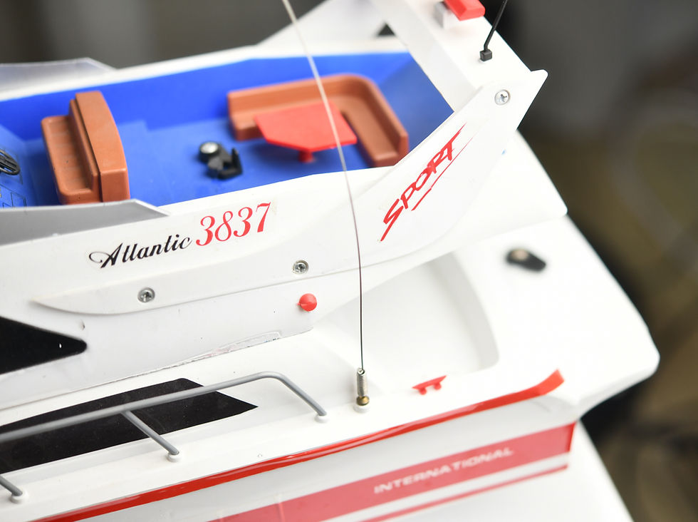Küçük resim: Atlantic 3837 Yacht RC Luxury High Speed Racing Boat 25-35km/h 1:16