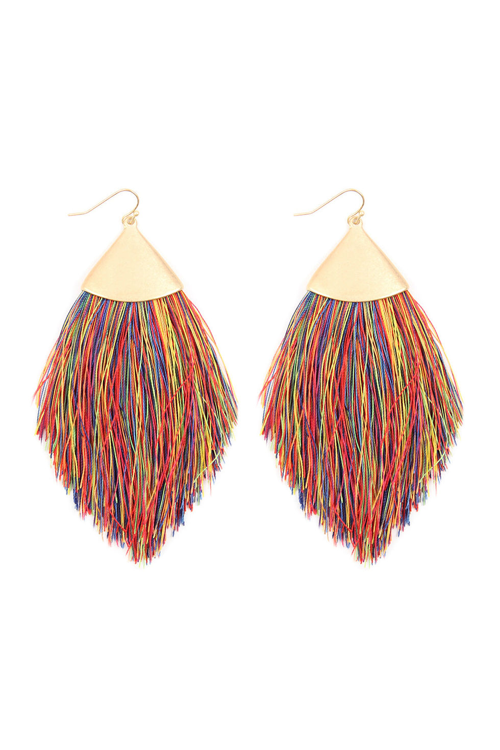 Thumbnail: Oversized Tassel Drop Earrings