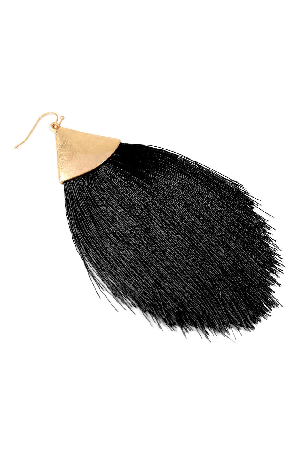 Thumbnail: Oversized Tassel Drop Earrings