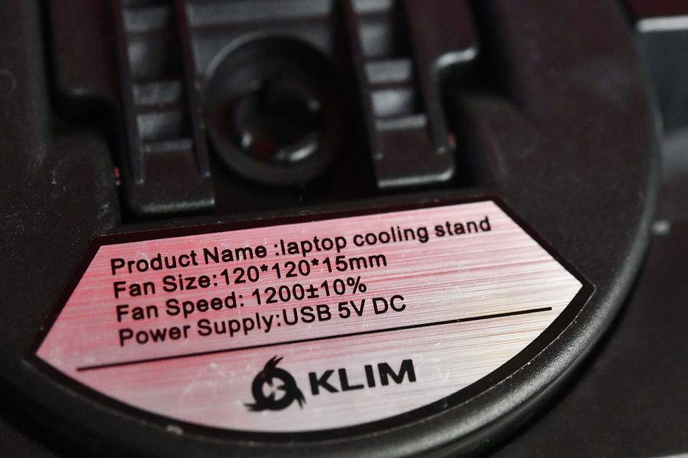 Küçük resim: KLIM Swift Laptop Cooler Quiet High Performance in Aluminium for up to 16inch PC