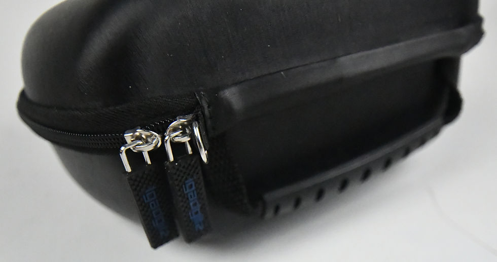 Thumbnail: Large Headphone Storage Case, Earphone Carrying Hard Case, Zippered Protective P