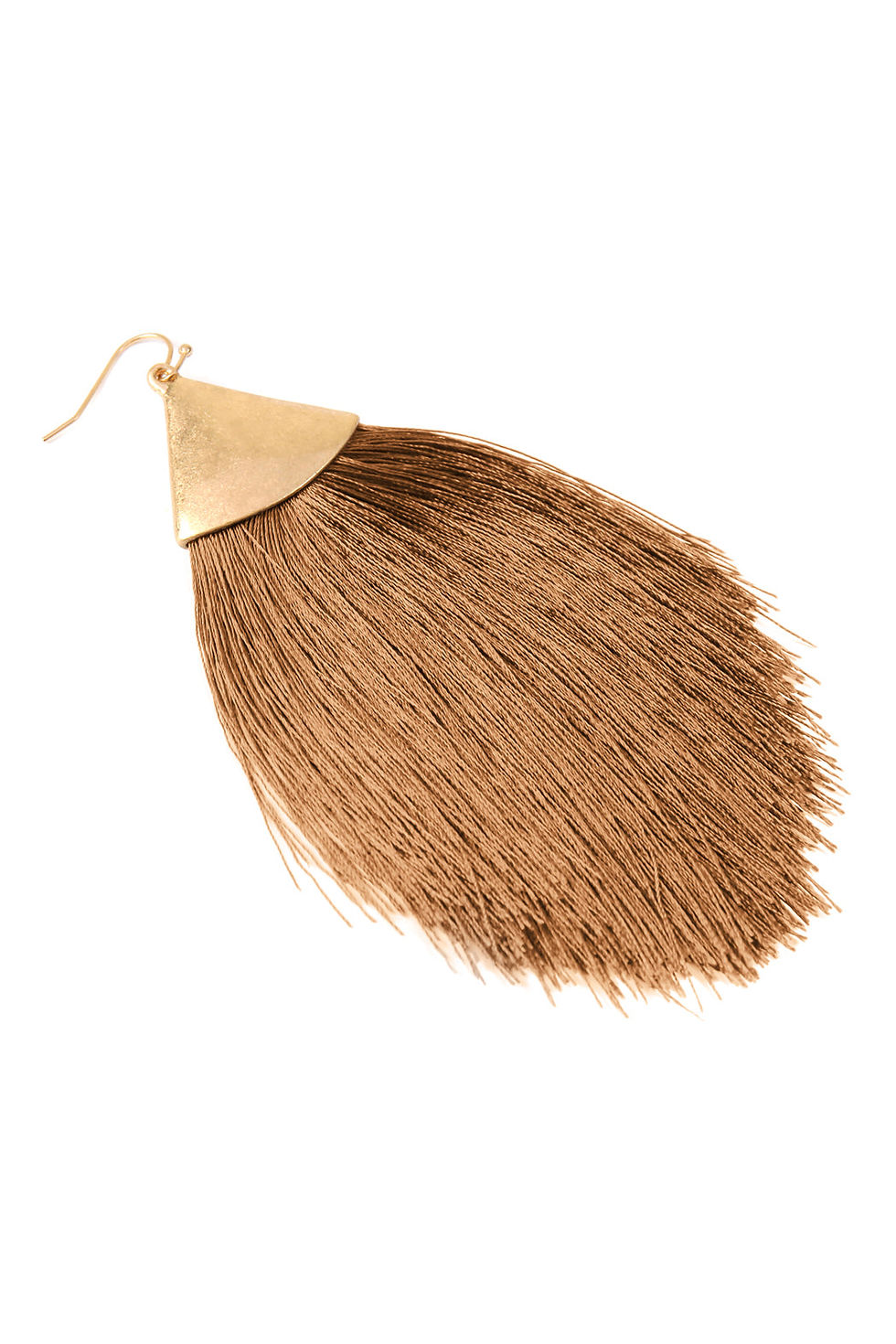 Thumbnail: Oversized Tassel Drop Earrings