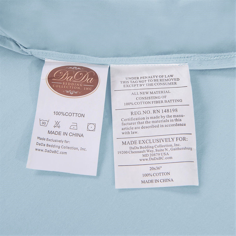 Küçük resim: DaDa Bedding Soothing SeaFoam Sky Blue Cotton Fitted Bed Sheet W/Pillow Cases