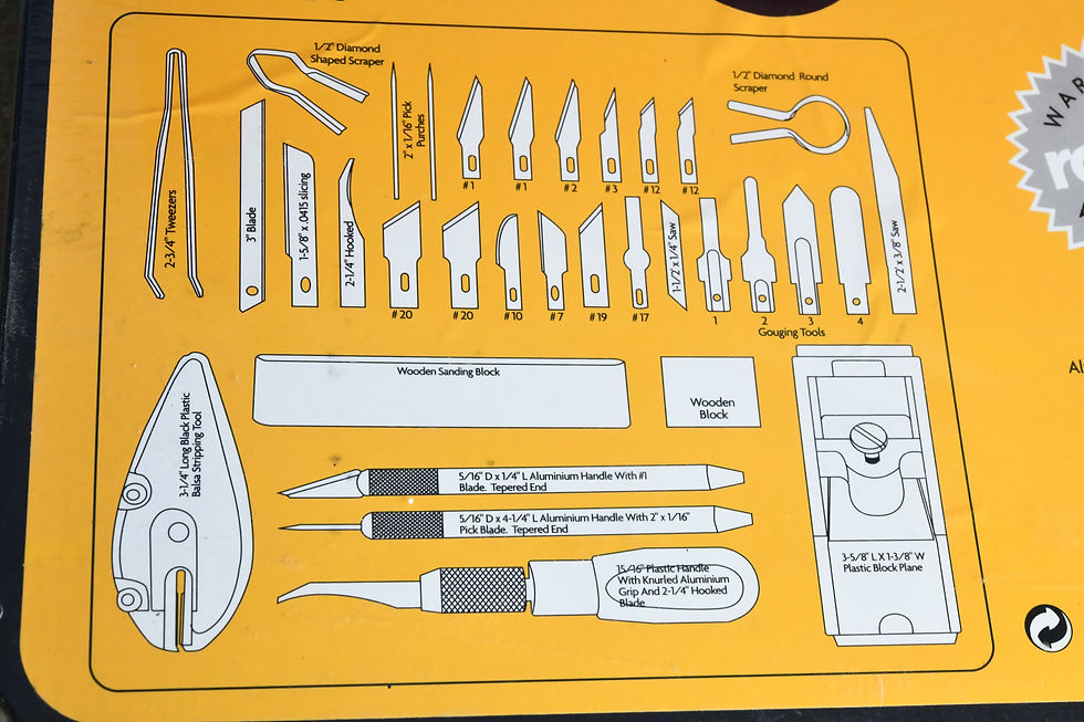Thumbnail: Rolson 36 Piece Hobby Craft Engraving Wood Sculpture Pottery Carving Shaping Sca