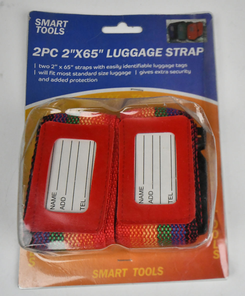 Küçük resim: SmartTools - Adjustable Luggage Straps - 170cm - Multicolour - Pack of 2