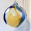 Thumbnail: Cobalt Amber White bauble 9cm