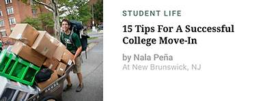 15 Tips for a Successful College Move-In 