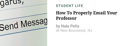 How to Properly Email Your Professor