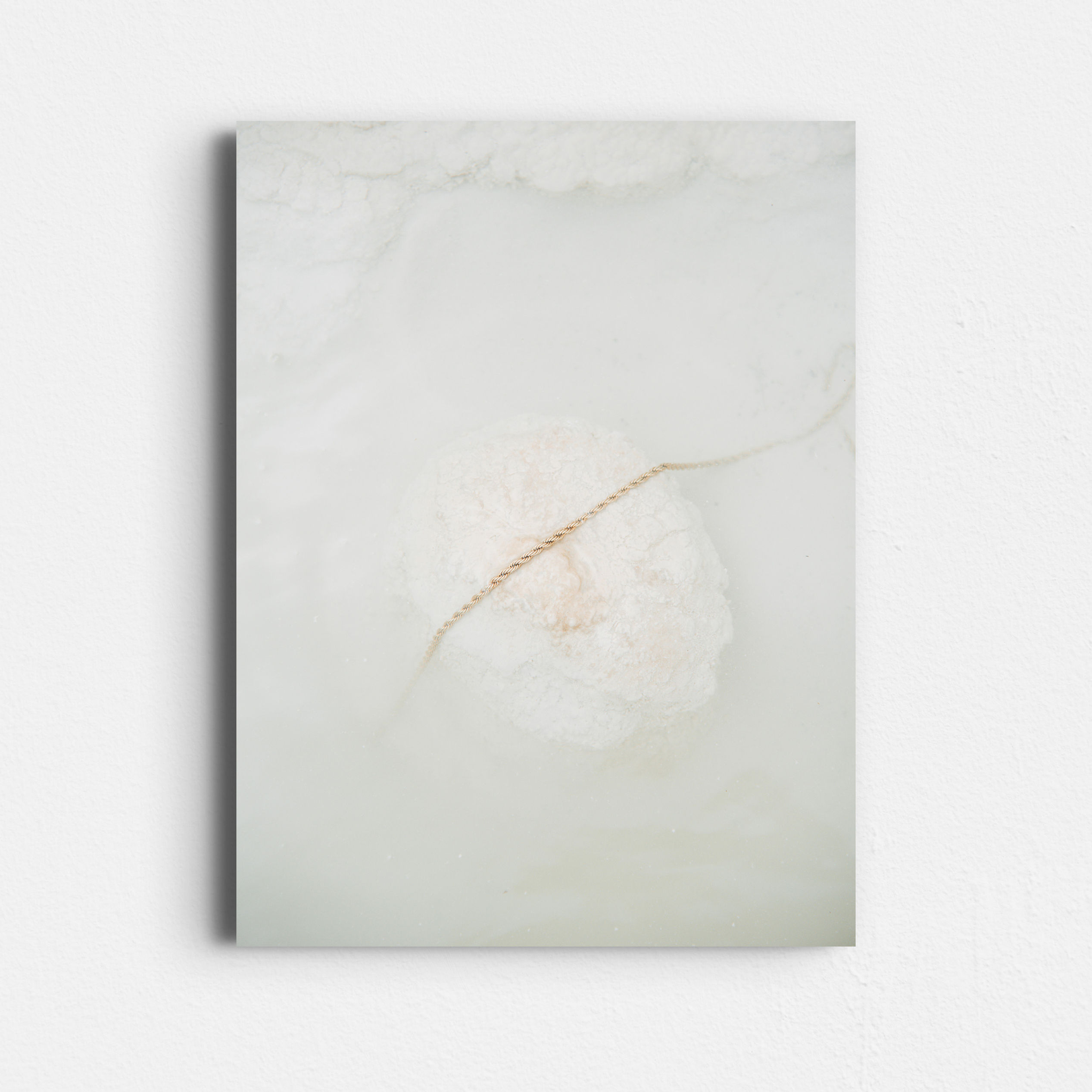 01.03 Gold Necklace - Matte Foam Print