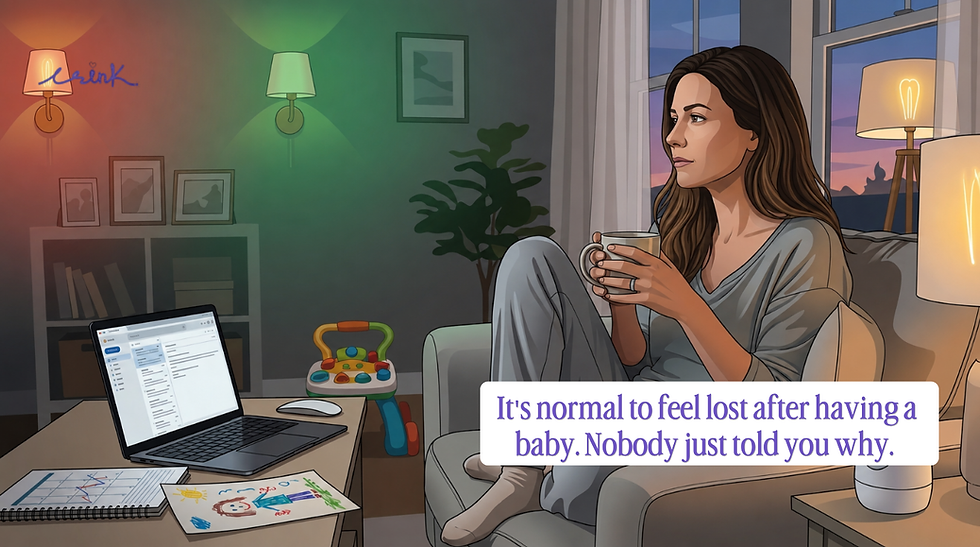 It's normal to feel lost after having a baby. Nobody just told you why.