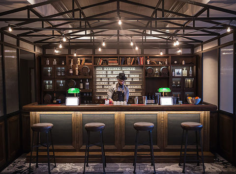 Traveling Speakeasy Bar Design for Loews Hotels by 555 International