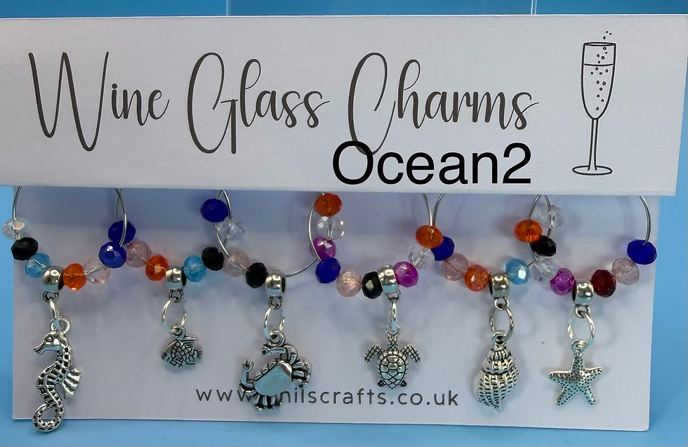 Thumbnail: Wine glass Charms, pack of 6