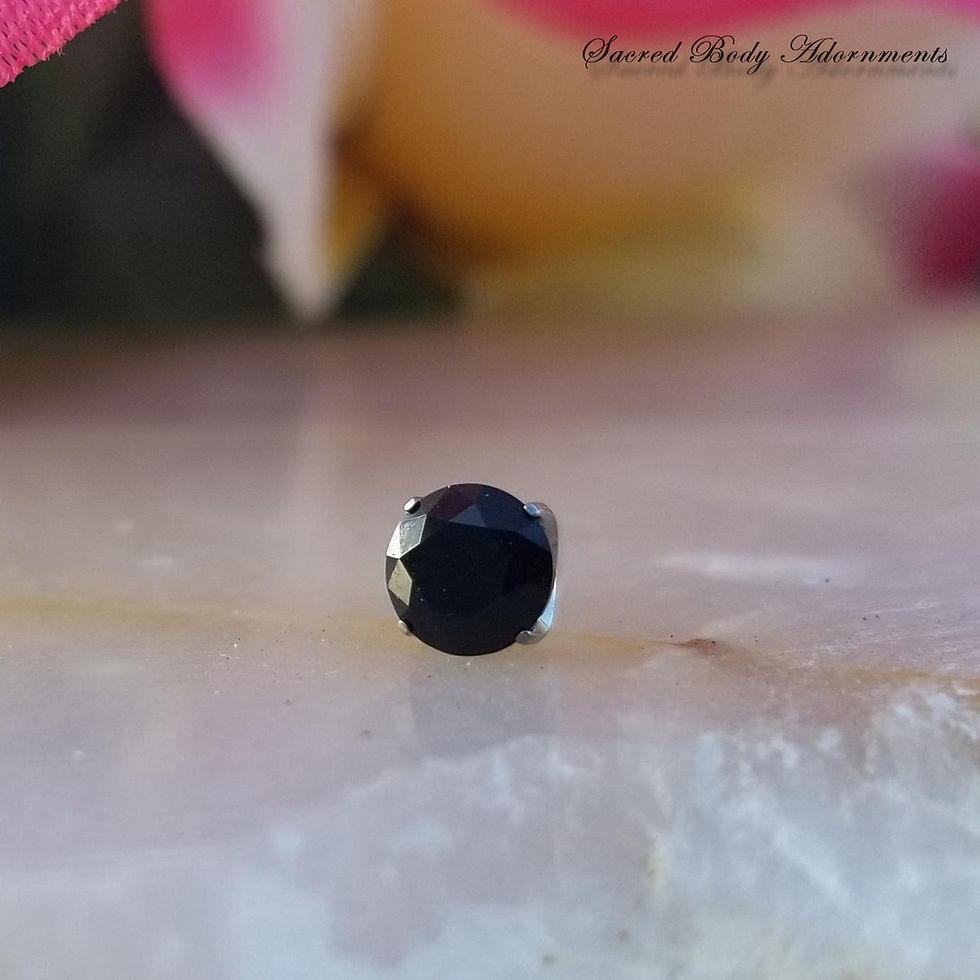 Thumbnail: Implant Grade Titanium Faceted Threadless Gems