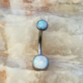 Synthetic Opal Curved Barbell