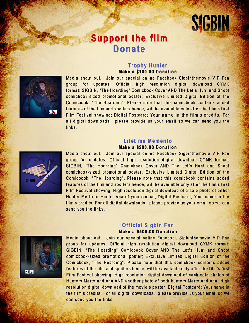 Sigbin the Movie, Support the Film