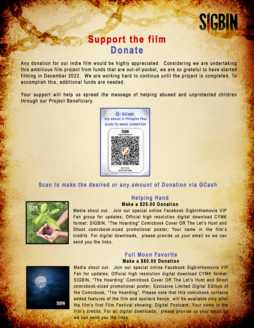 Sigbin the Movie, Support the Film