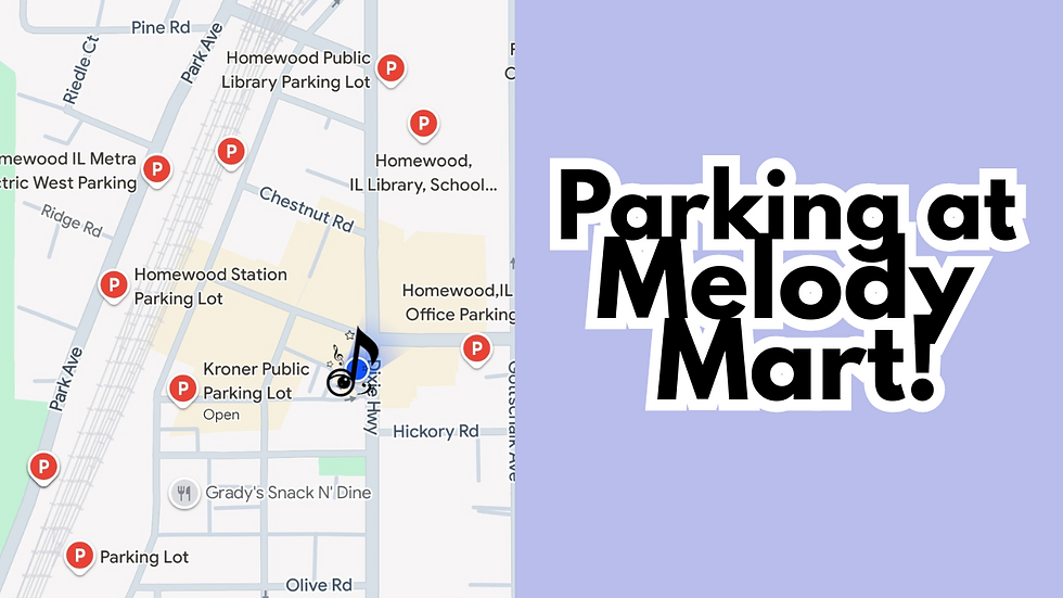 Where to park when visiting Melody Mart