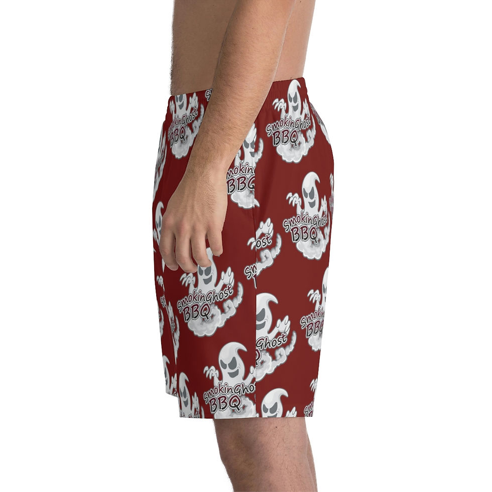 Thumbnail: Ghosts Elastic Beach Shorts (AOP) Maroon
