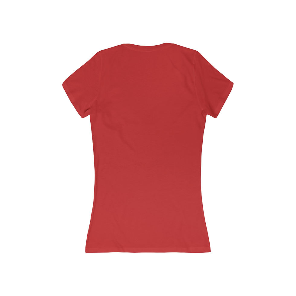 Thumbnail: Women's Jersey Short Sleeve Deep V-Neck Tee