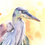 Thumbnail: blue heron watercolor painting