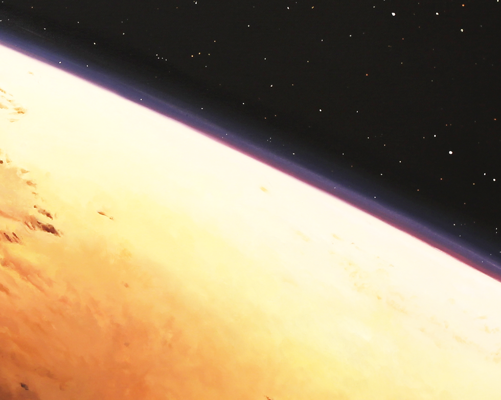 Thumbnail: Olympus Mons Original Oil Painting