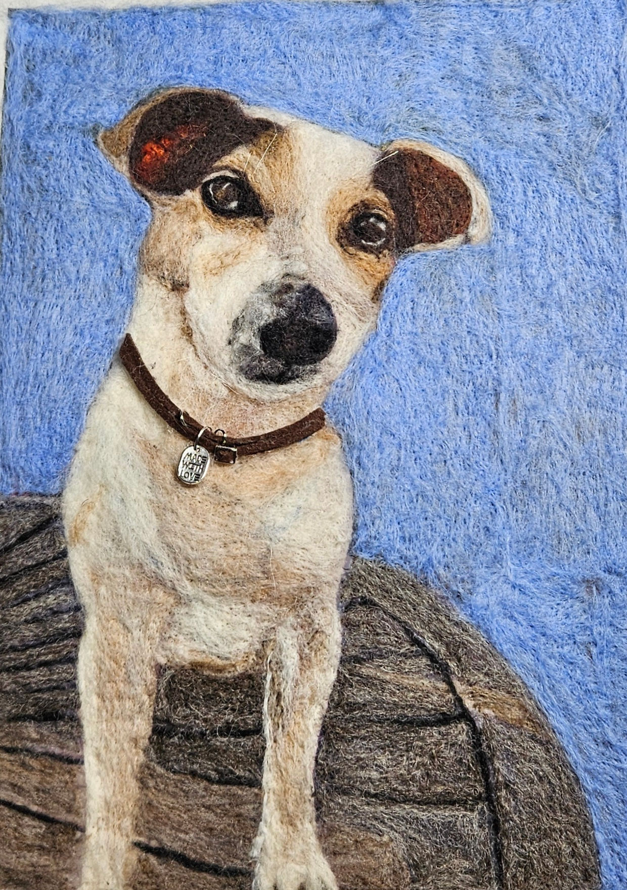 Needle felted Jack Russell