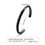 Thumbnail: Men's Thin Steel Cuff Bangle Bracelet