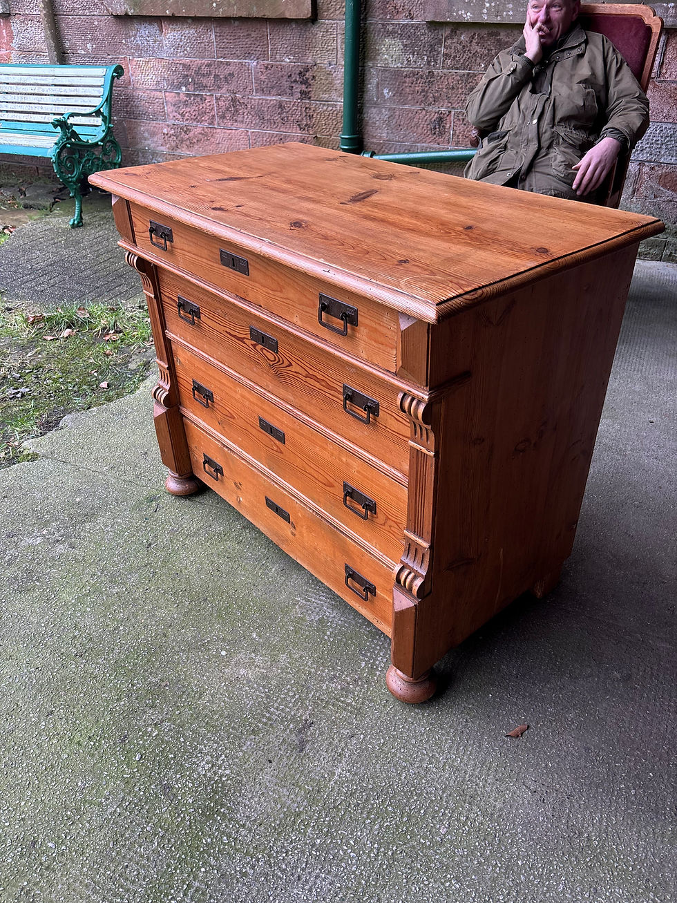 Thumbnail: Continental Pine chest of drawers 