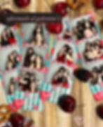 Photo booth strips from 'aftermath of galentine's' event rental gallery.