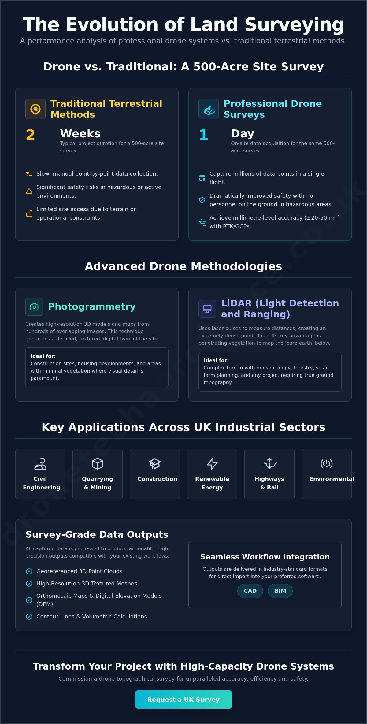 Drone topographical survey UK