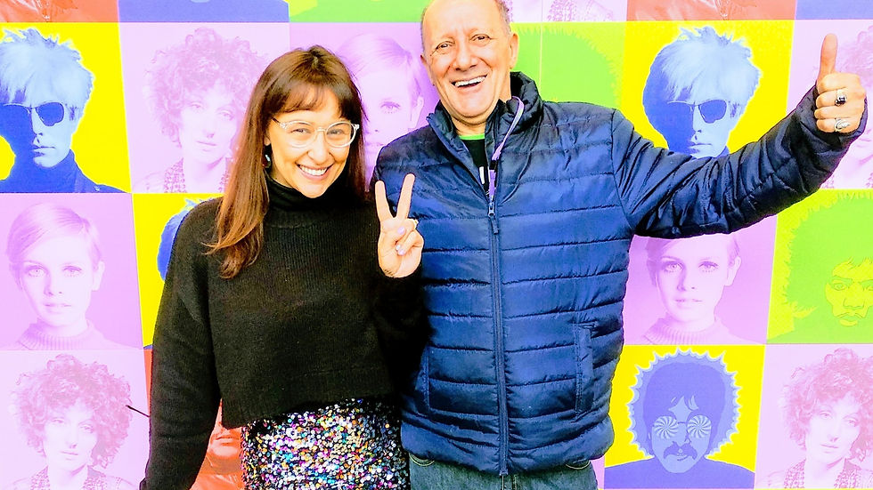 Me and dad at the 60s exhibit