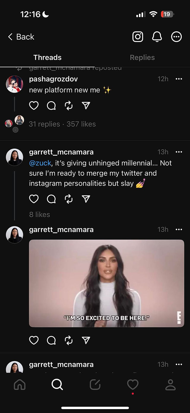 a funny thread by garrett mcnamara