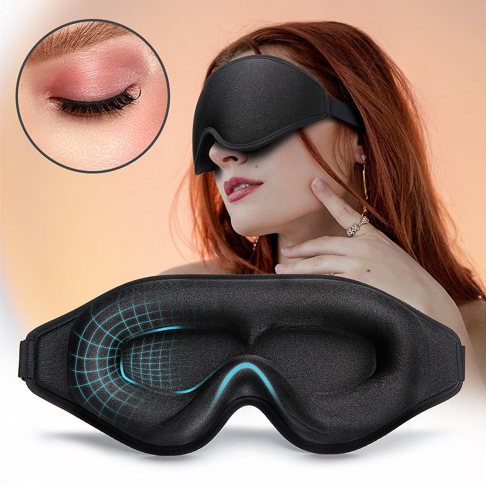 Miniatura: 3D Natural Memory Foam Sleep Mask for Comfort