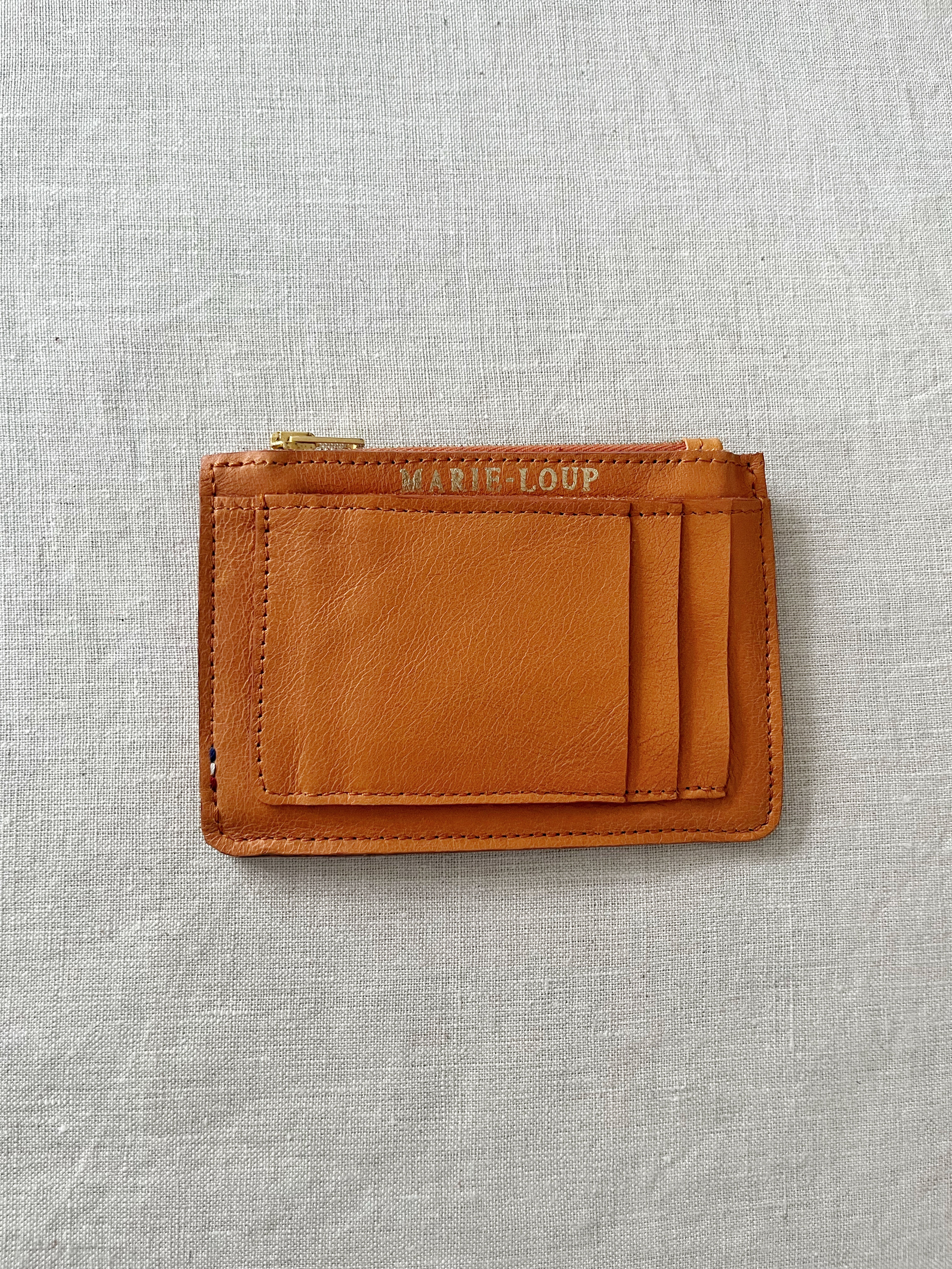 Portefeuille zip - Orangé