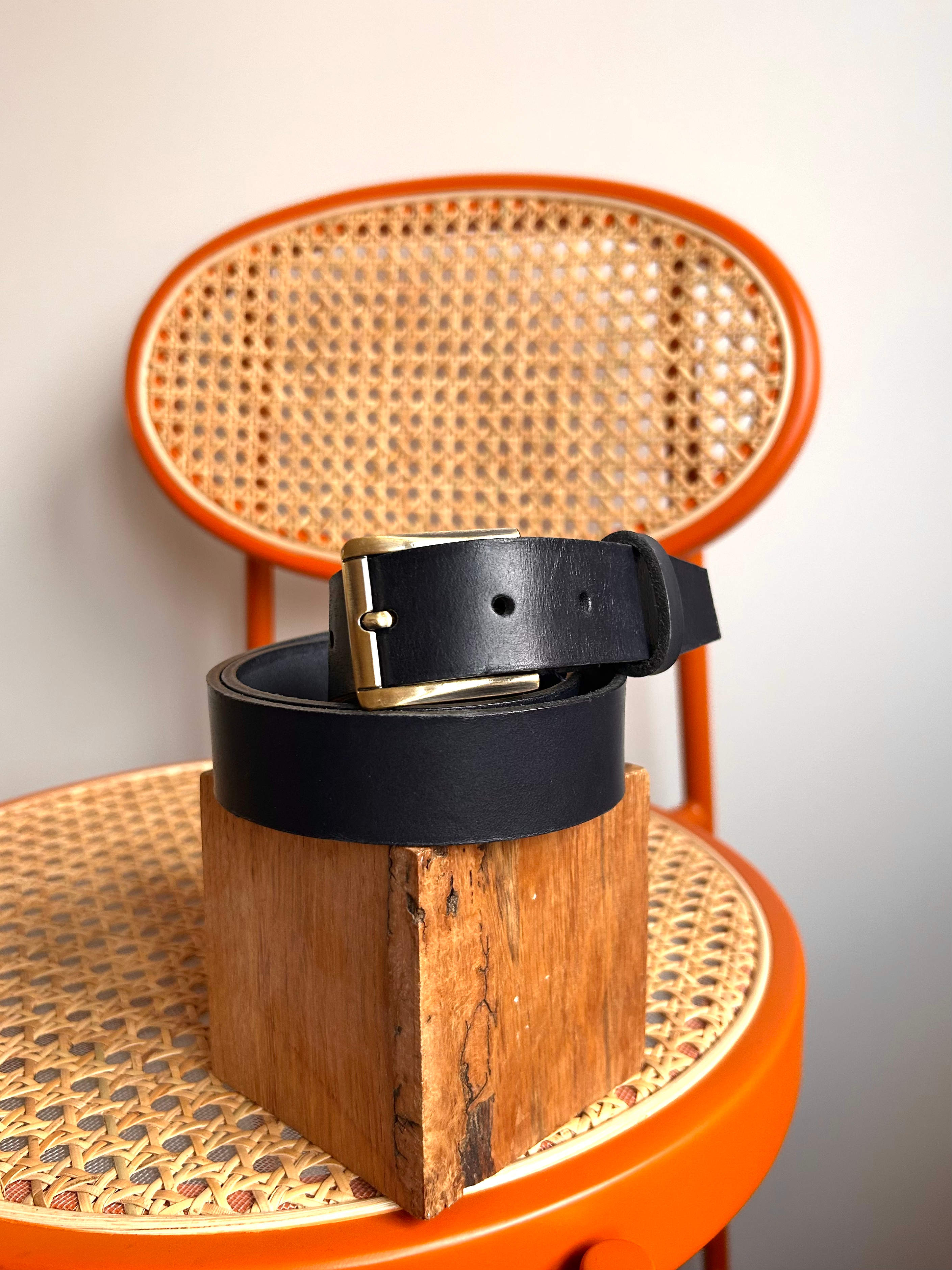 Ceinture Bleu marine - Taille 1 XS/S - 3 cm de large