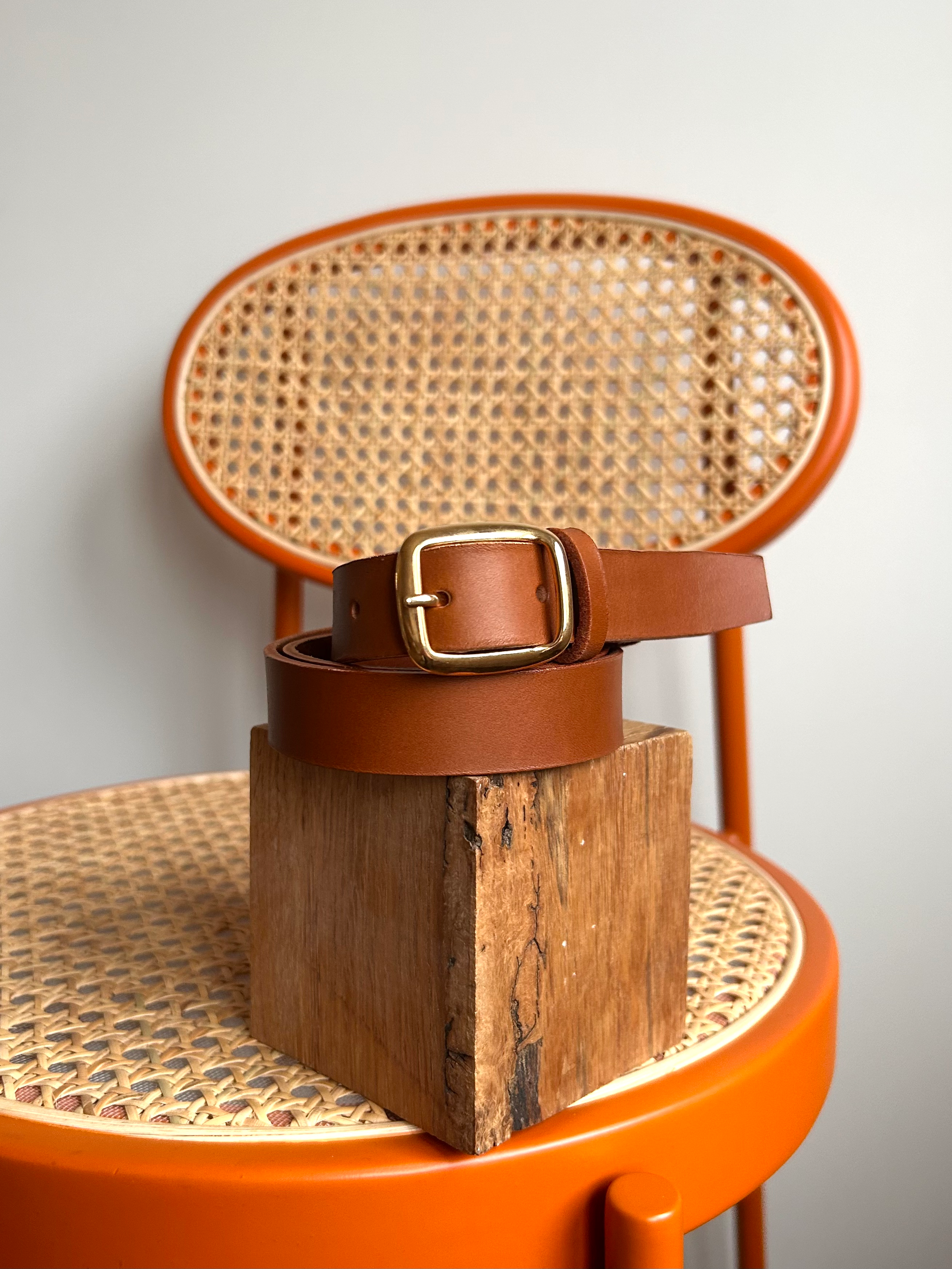 Ceinture Camel - Taille 2 M/L - 2,5 cm de large