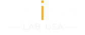 Artisan Lab USA dental laboratory logo white version