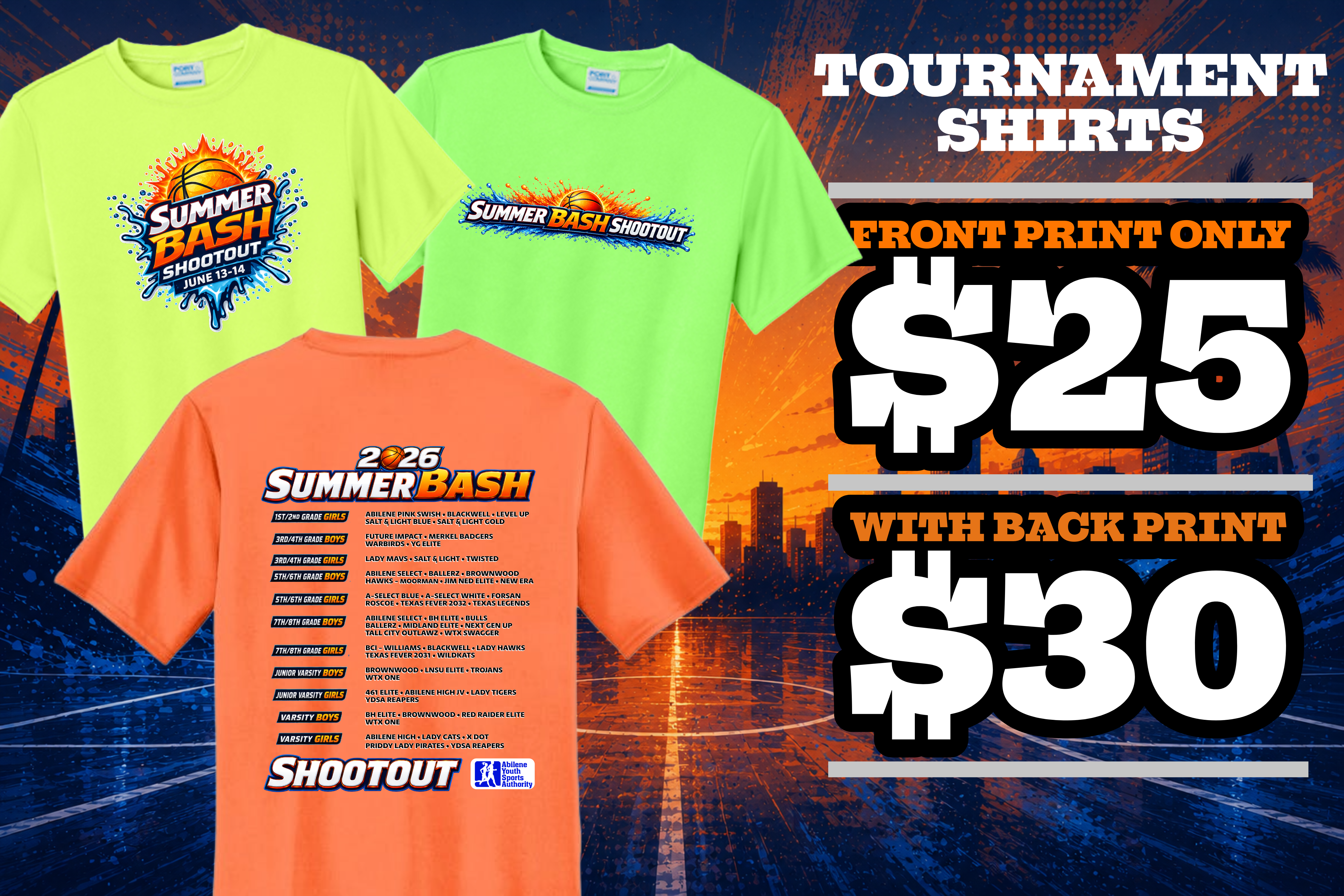 2026 Summer Bash Shootout