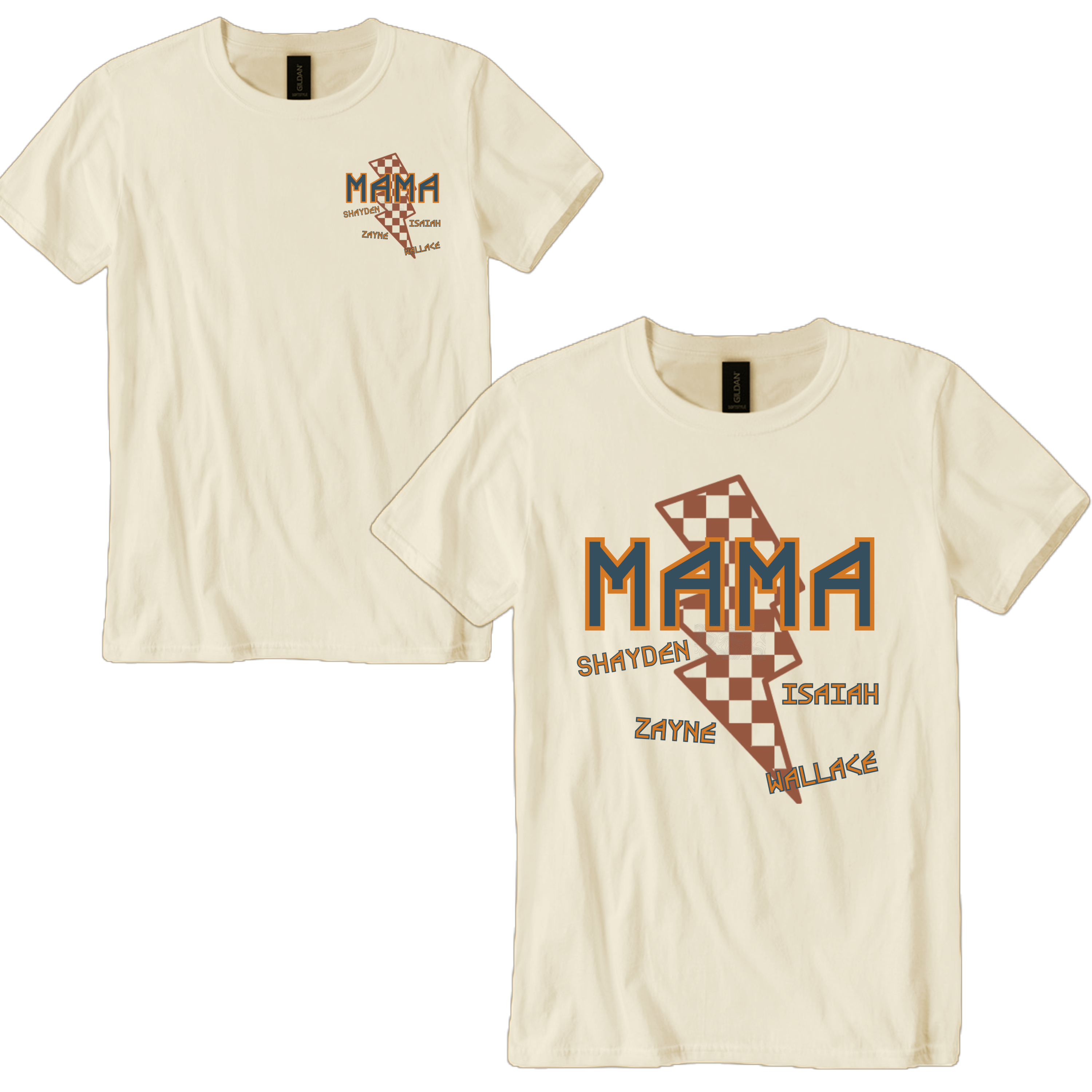 Custom Rockin' Mama with Name(s) Shirt