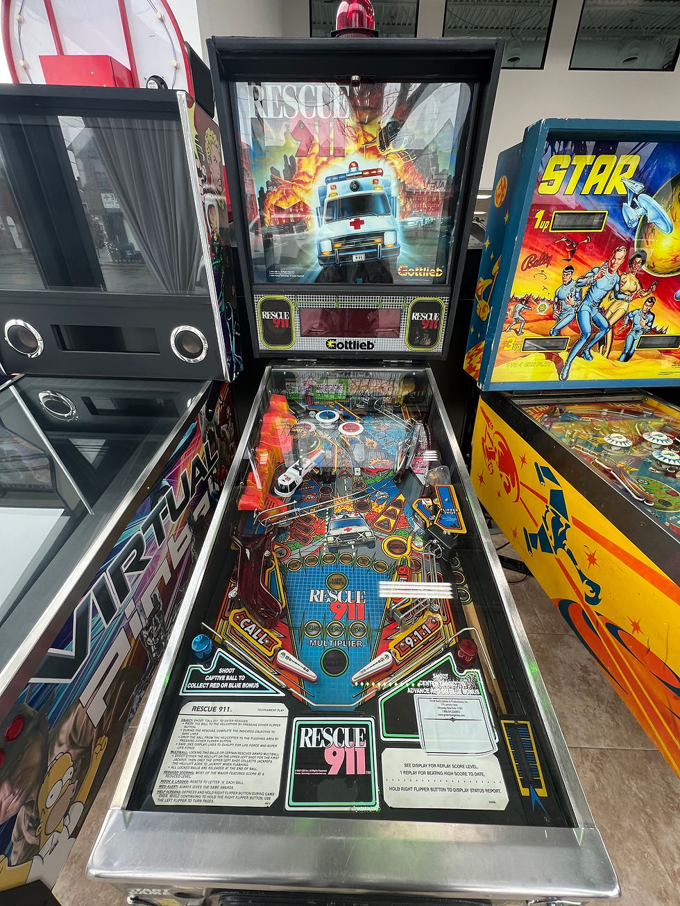 Thumbnail: Rescue 911 Pinball USED