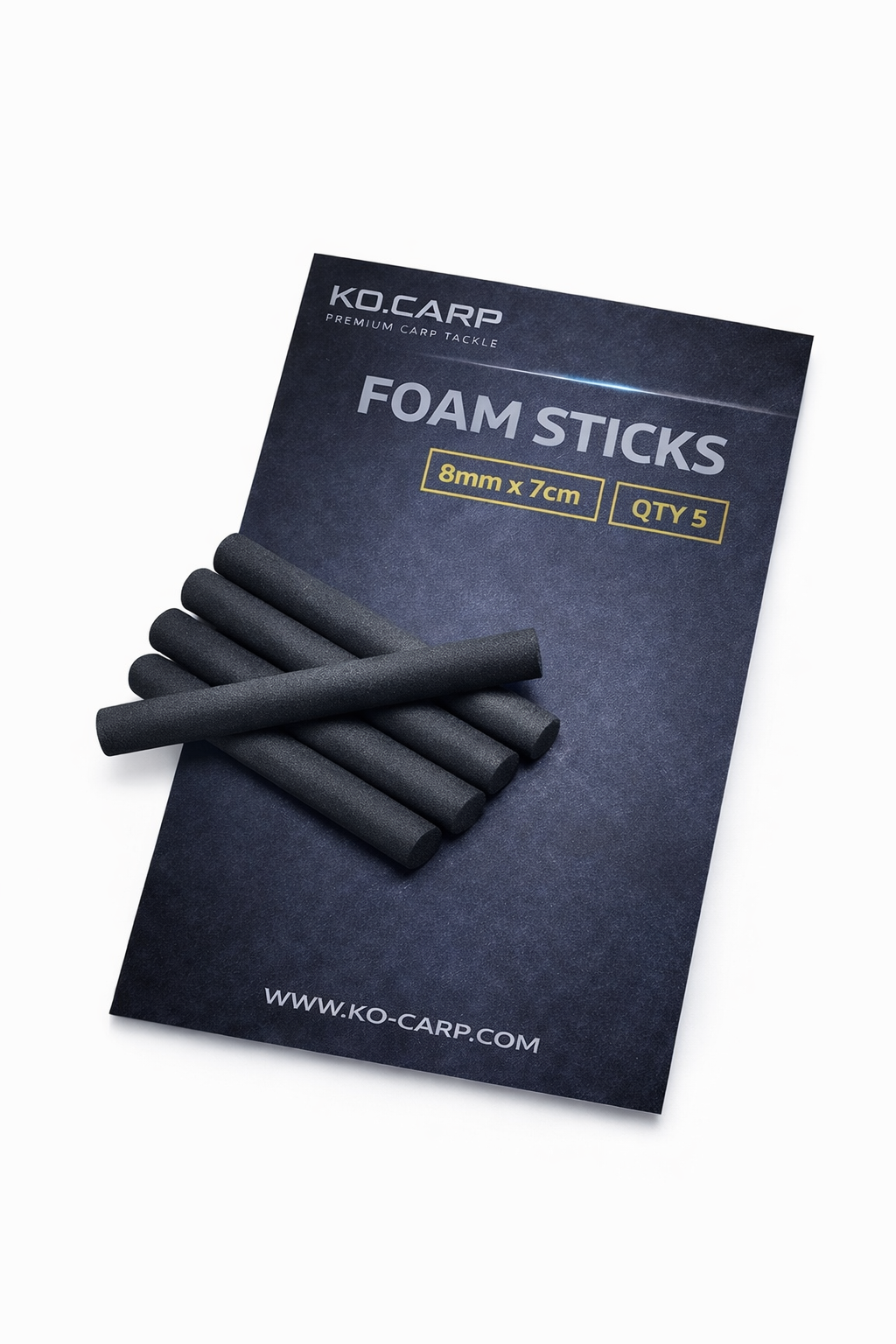 FOAM sticks black 8mm X 7cm