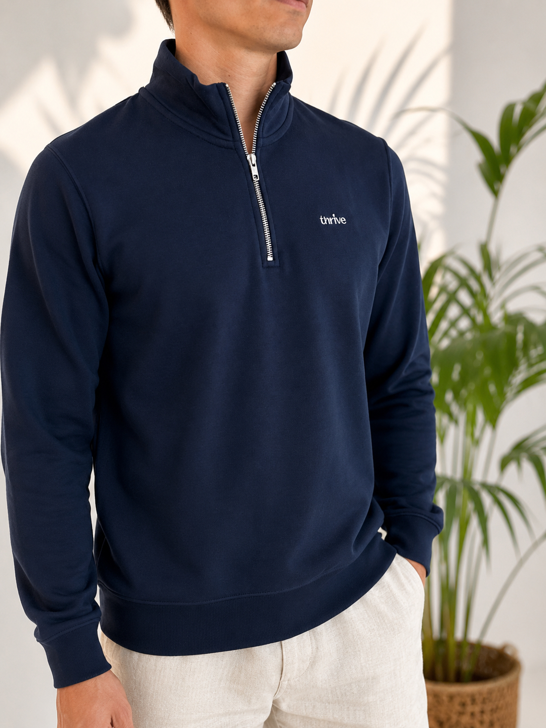 The boxy quarter-zip sweatshirt voor heren