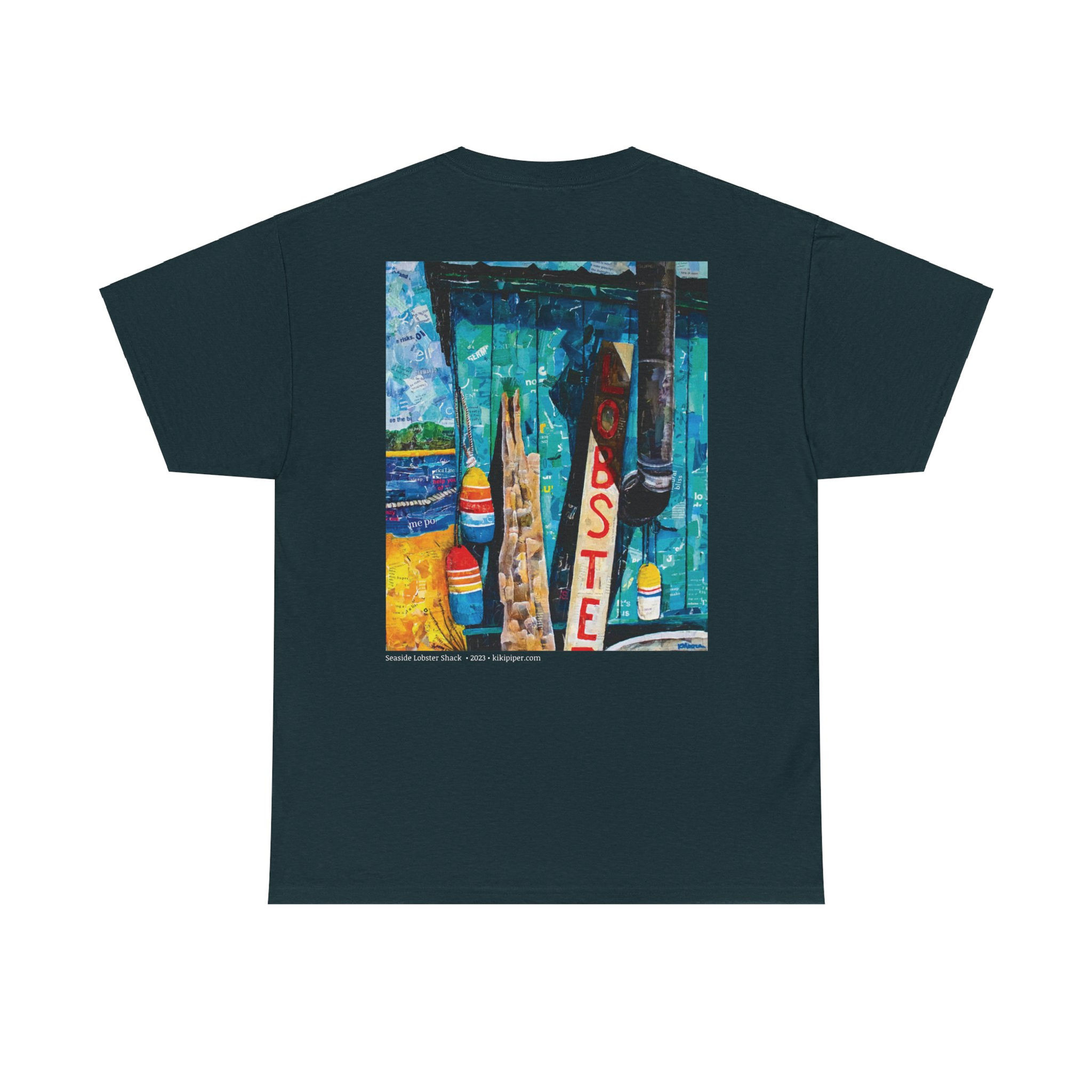 Seaside Lobster Shack | Artwork Tee in Dark Teal