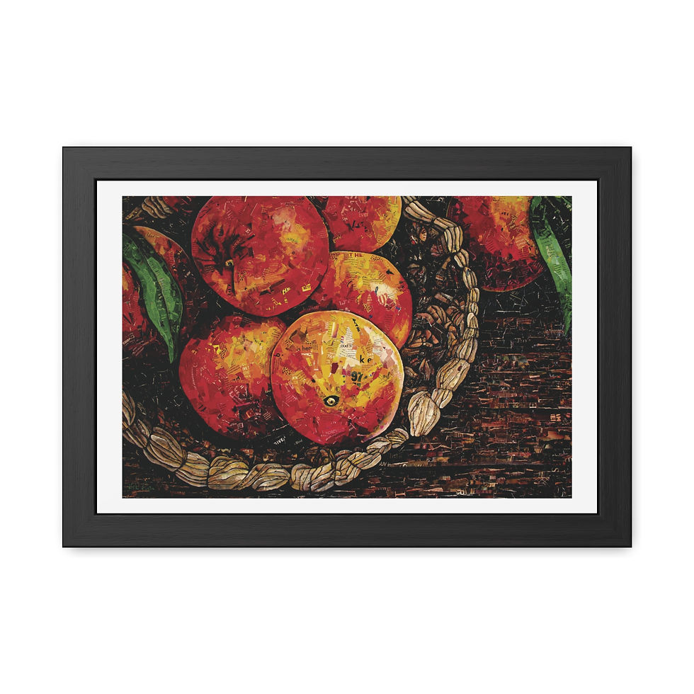 Thumbnail: Apple Harvest in Basket | Framed Art Print