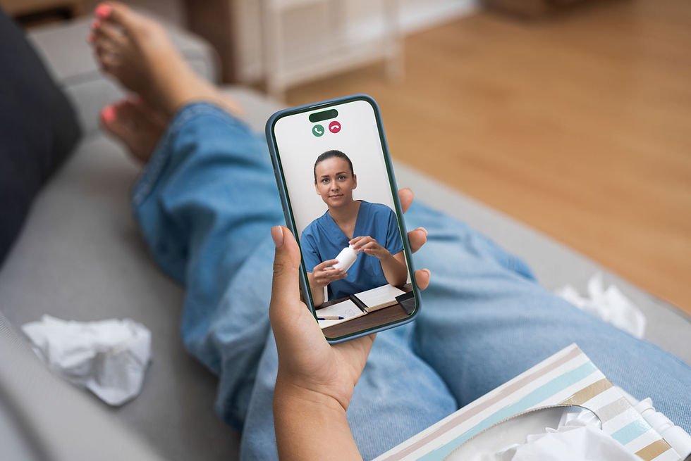 Professional medical support, entirely from the comfort of home